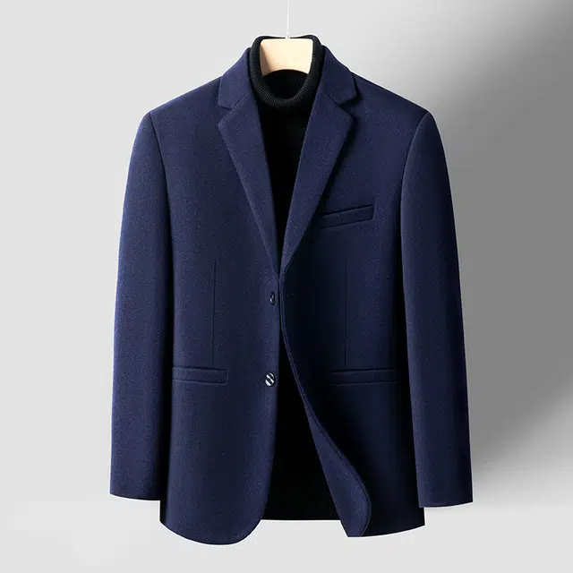 卡丹狄诺 含绵羊毛男士秋冬西服男保暖舒适轻商务休闲百搭秋季纯色单西男西装 男款