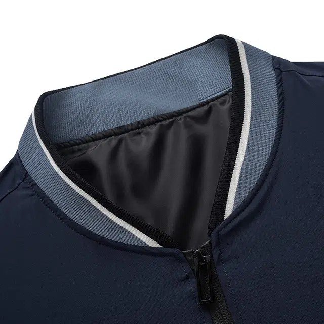 卡丹狄诺 纯色抗皱通勤休闲舒适棒球领户外时尚轻商务春秋季夹克外套 男款