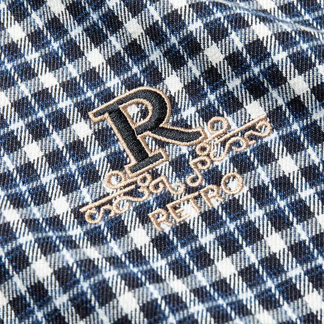 卡丹狄诺 双面磨毛格纹男宽松休闲长袖衬衣外套衬衫 男款