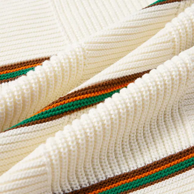 卡丹狄诺 秋冬季条纹套头男士休闲百搭上装毛衣 男款