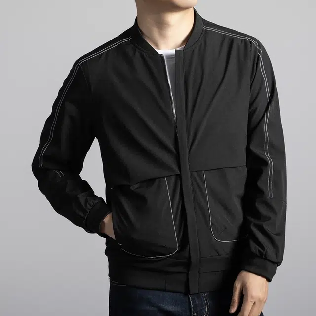 卡丹狄诺 男士美式经典复古潮流工装外套高街风翻领宽松百搭户外休闲春秋季飞行员棒球领夹克男 男款