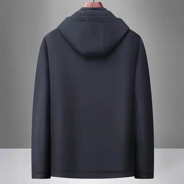 卡丹狄诺 可脱卸连帽户外休闲百搭行政商务舒适宽松通勤纯色夹克外套 男款