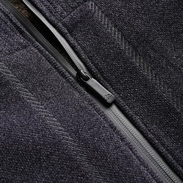 卡丹狄诺 加绒加厚男士秋冬季外套翻领中年休闲茄克中老年爸爸装保暖毛呢款夹克 男女同款