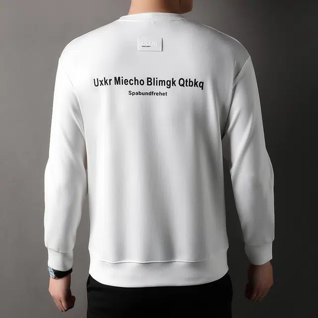 卡丹狄诺 莫代尔春秋季长袖圆领亲肤柔软细腻户外宽松休闲百搭运动秋冬季打底衫男卫衣男 男女同款