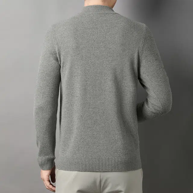 卡丹狄诺 秋冬季半高领保暖舒适简约百搭毛衣 男款