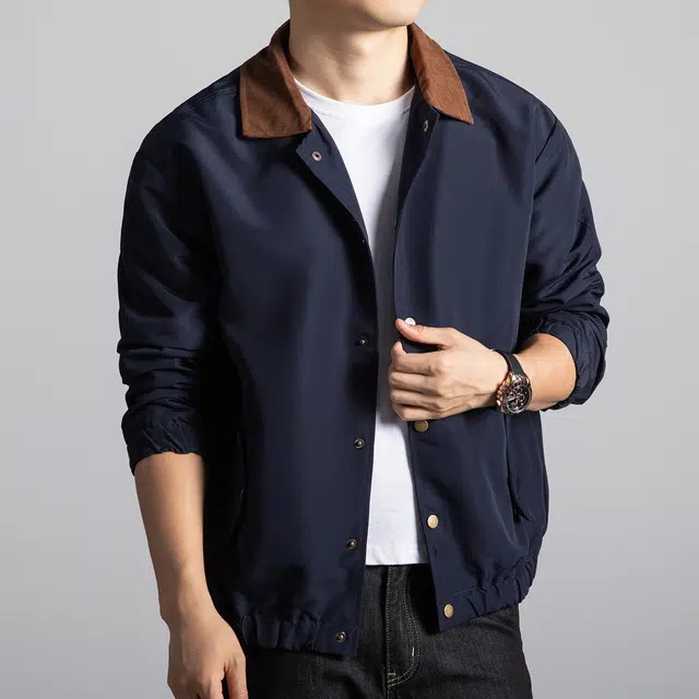 卡丹狄诺 男士美式经典复古潮流工装外套高街风撞色翻领宽松百搭户外休闲春秋季飞行员夹克男 男女同款