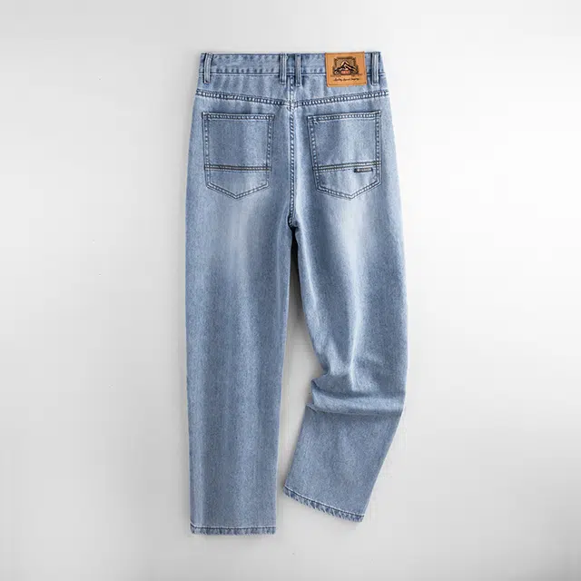 卡丹狄诺 天丝长绒棉薄款宽松直筒舒适百搭潮流户外春夏休闲长裤男牛仔裤 男款