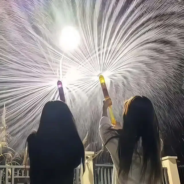 亿嘉爱 烟花水枪情侣路灯下拍照纪念烟花氛围浪漫道具 玩具