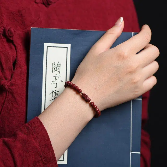 茂琼 简约 时尚 貔貅小众百搭高级感#好运 朱砂 手串 男女同款情侣款