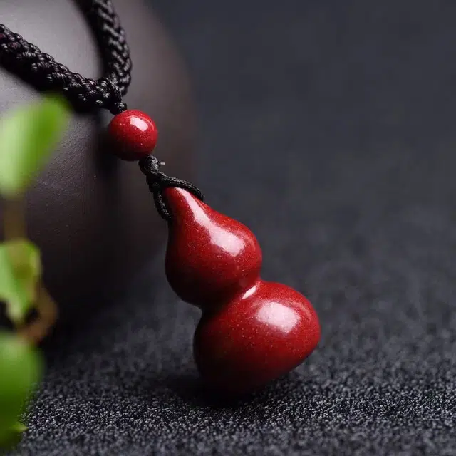 茂琼 紫金砂葫芦福禄吊坠配件高含量饰品小众高级感#好运 朱砂 项链 男女同款情侣款