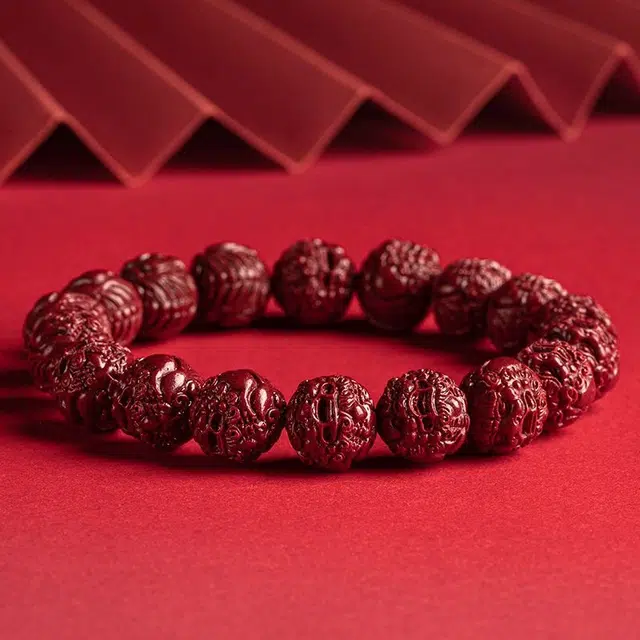 茂琼 简约 时尚 貔貅本命年朱高含量小众百搭高级感#好运 朱砂 手串 男女同款情侣款