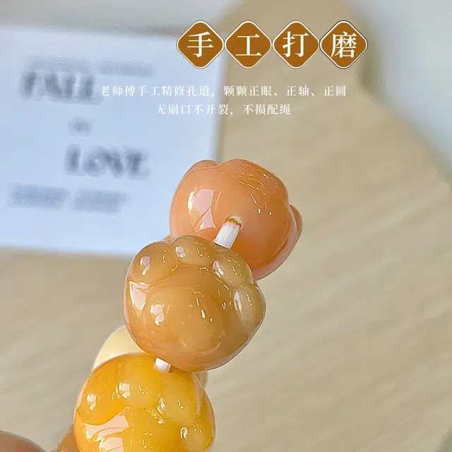 茂琼 可爱 甜美 招财进宝猫爪文玩饰品绕指柔高级感气质佛珠念珠百搭#好运 菩提根 手串 女款