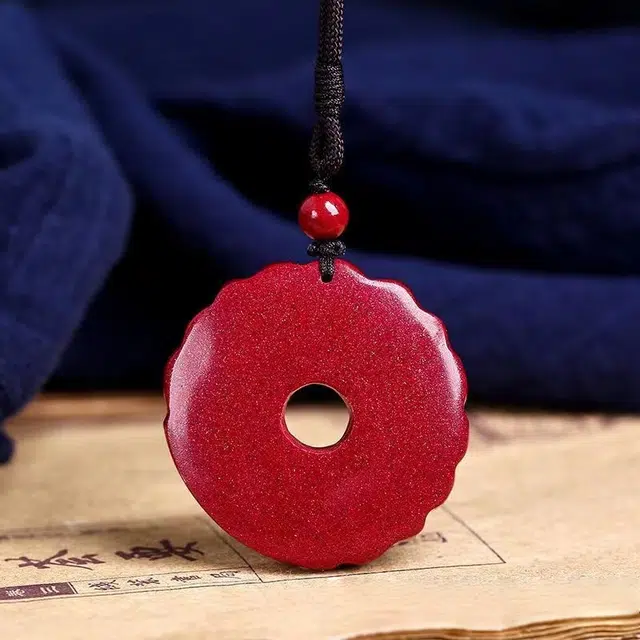 茂琼 简约 时尚 高含量紫金砂貔貅平安扣本命年小众百搭高级感#好运 朱砂 项链 男女同款情侣款