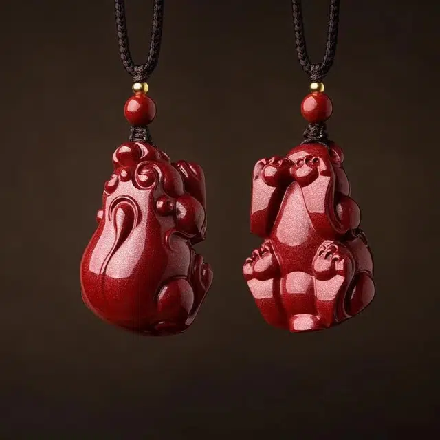茂琼 简约 时尚 高含量貔貅吊坠貔貅本命年小众百搭高级感#好运 朱砂 项链 男女同款情侣款
