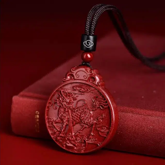 茂琼 火麒麟吊坠五行缺火补火小众百搭高级感饰品#好运 朱砂 项链 男女同款情侣款