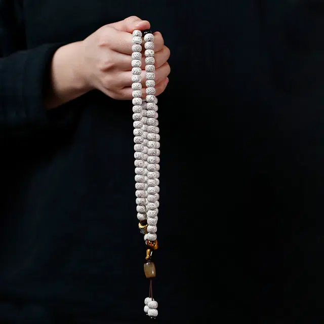 茂琼 招财纳福万事顺遂中式文玩虎眼石配饰高瓷原籽文玩念珠多圈复古时尚多圈叠戴文玩念珠#好运 星月菩提 手串 男女同款情侣款