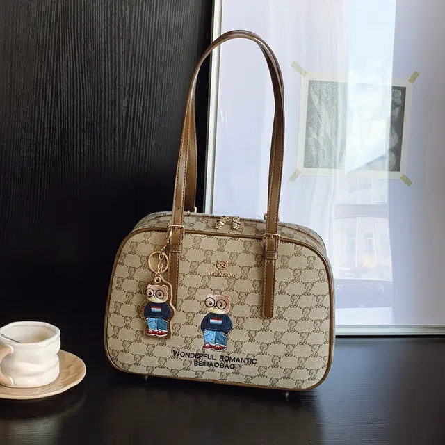 北包包 复古刺绣小熊手时尚 布 单肩包 常规 女款 多色