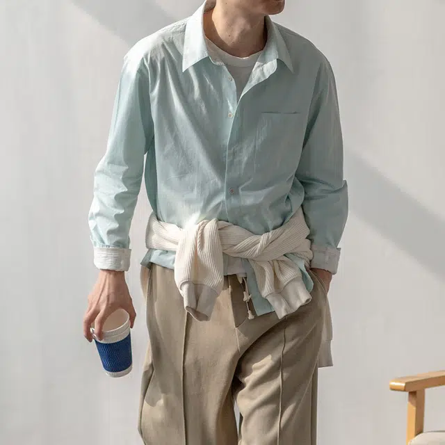 几立 春季 百搭校园风衬衫 标准 男女同款
