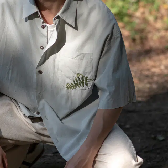 几立 蕨蕨子生长中心专用短袖衬衫 男女同款