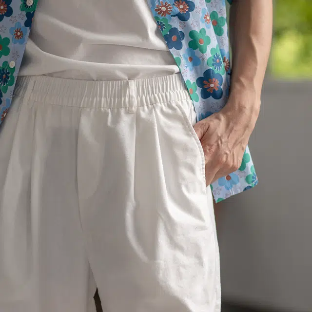 几立 百搭纯色日常基础款休闲短裤 男女同款