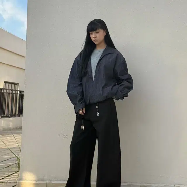 一碗士多 假两件拼接色翻领宽松套头小众设计高级感潮流时尚休闲舒适百搭无性别主义日常城市户外通勤出街拍照简约轻熟风衬衫 男女同款