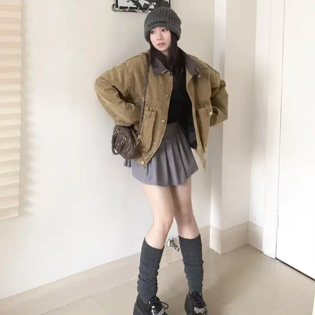 一碗士多  大口袋翻领廓形水洗帆布撞色静默美式复古哈灵顿高级感无性别主义宽松舒适百搭日常城市通勤情侣出街拍照痞帅风棒球服 男女同款