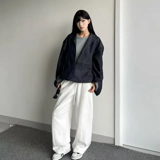 一碗士多 假两件拼接色翻领宽松套头小众设计高级感潮流时尚休闲舒适百搭无性别主义日常城市户外通勤出街拍照简约轻熟风衬衫 男女同款