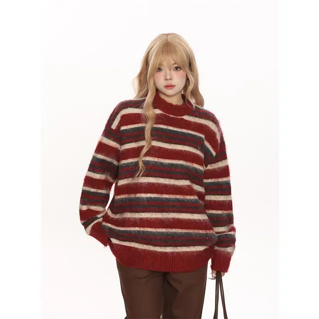 一碗士多 美式高街时尚流行痞帅个性高级设计日常通勤宽松舒适百搭针织衫 男女同款