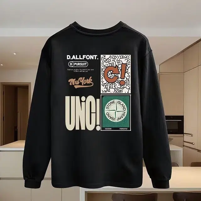 一碗士多 美式复古高街小众百搭个性时尚简约宽松舒适亲肤内搭日常通勤户外运动基础款卫衣 男女同款