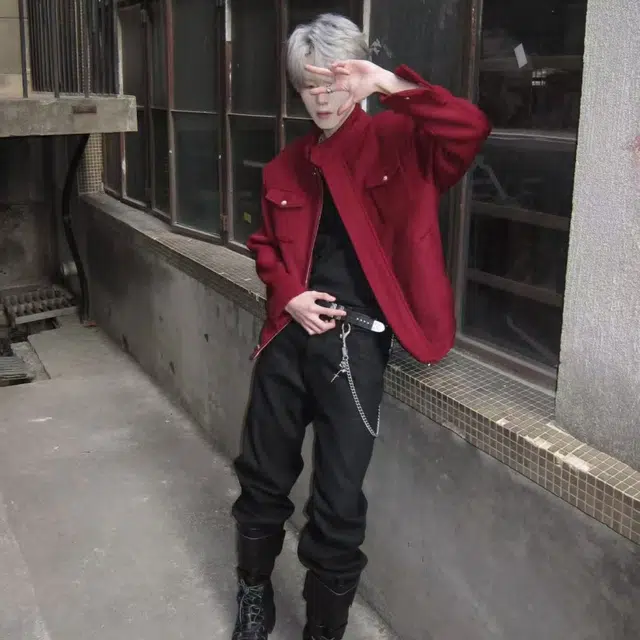 一碗士多  纯色简约复古设计毛呢慵懒百搭巴恩风飞行员翻领防风工装宽松舒适休闲日常城市户外通勤显瘦高级感棒球服 男女同款