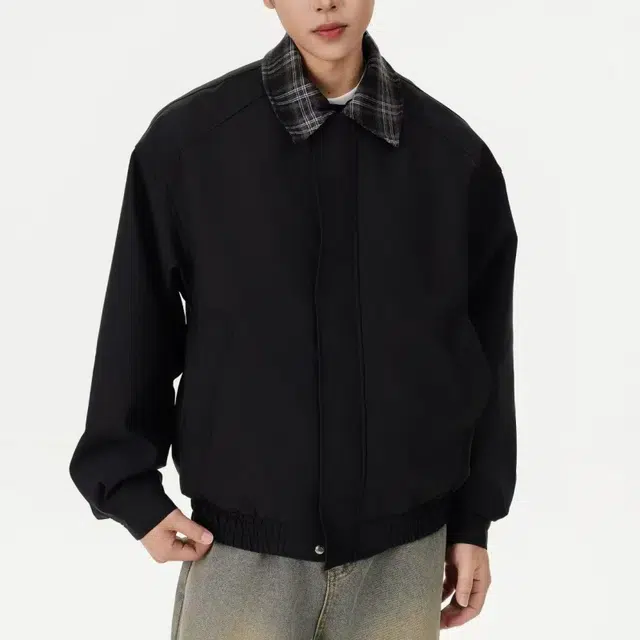 一碗士多  拼接格纹刺绣撞色短款落肩美式复古高街时尚小众个性化设计高级情侣日常通勤舒适宽松百搭棒球服 男女同款