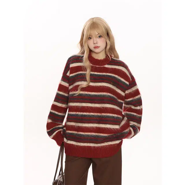 一碗士多 美式高街时尚流行痞帅个性高级设计日常通勤宽松舒适百搭针织衫 男女同款