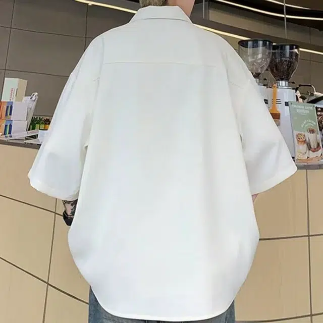 一碗士多 纯色刺绣竹子斜襟盘扣汉服唐装道袍新国风中式复古腔调小众设计个性百搭国潮长袖松弛感日常休闲舒适宽松衬衫 男女同款