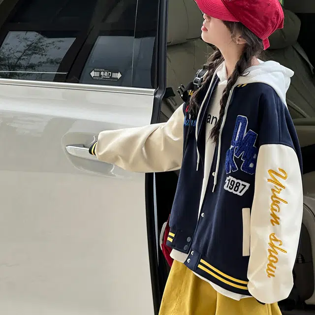 木木兔儿童上装卫衣 中大童秋冬童装外套早秋春秋女孩衣服秋季上衣长袖小学生开衫简约时尚百搭