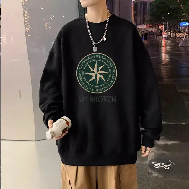 木木兔 卡通外套轻奢长袖秋季男生重磅衣服显瘦春秋潮流百搭薄款时尚文艺上衣卫衣 男女同款