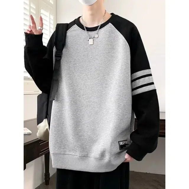 木木兔 经典潮牌美式高街长袖男生秋冬潮流穿搭冬天轻奢百搭冬季衣服国潮宽松时尚简约无帽上衣卫衣 男女同款