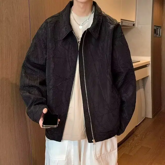 木木兔 潮牌美式高街男生穿搭长袖春秋外穿潮流百搭男士秋冬衣服国潮简约户外休闲外套夹克 男女同款