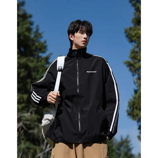 木木兔 美式高街重磅男士长袖外穿秋冬穿搭秋天休闲轻奢时尚潮流百搭衣服秋季国潮宽松外套夹克 男款