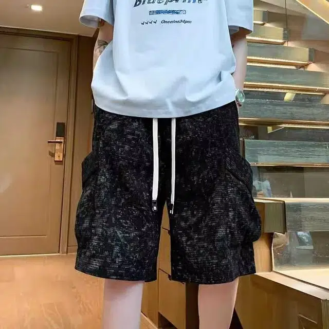 木木兔 薄款五分裤宽松百搭时尚休闲短裤 男款
