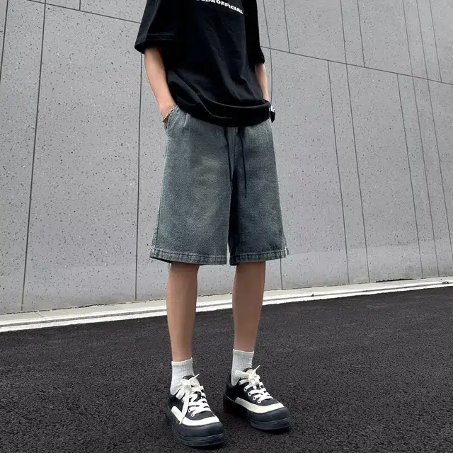木木兔 休闲美式潮流百搭裤子薄款牛仔短裤 男款
