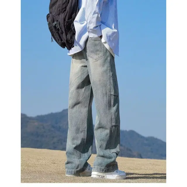 木木兔 气质男士夏季长裤美式男生百搭裤子简约潮流牛仔裤夏天 男款