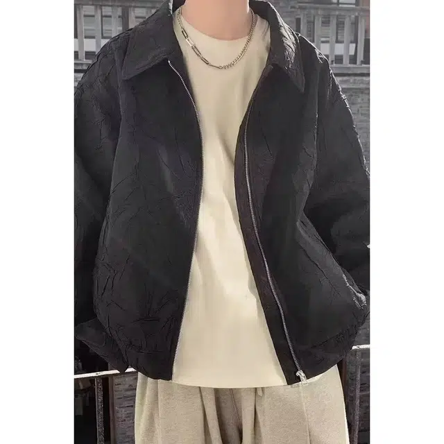 木木兔 潮牌美式高街男生穿搭长袖春秋外穿潮流百搭男士秋冬衣服国潮简约户外休闲外套夹克 男女同款