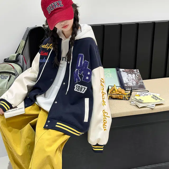 木木兔儿童上装卫衣 中大童秋冬童装外套早秋春秋女孩衣服秋季上衣长袖小学生开衫简约时尚百搭