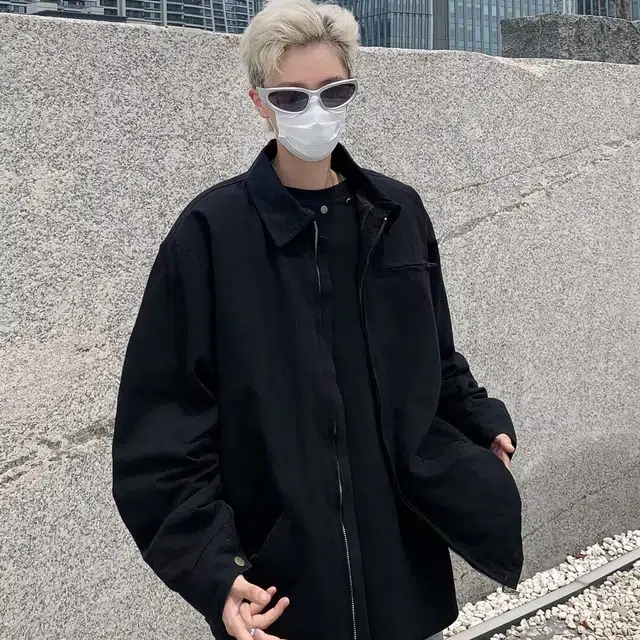 木木兔 美式高街重磅男士长袖外穿冬季休闲秋冬穿搭轻奢潮流百搭衣服冬天国潮宽松潮牌运动复古外套夹克 男款