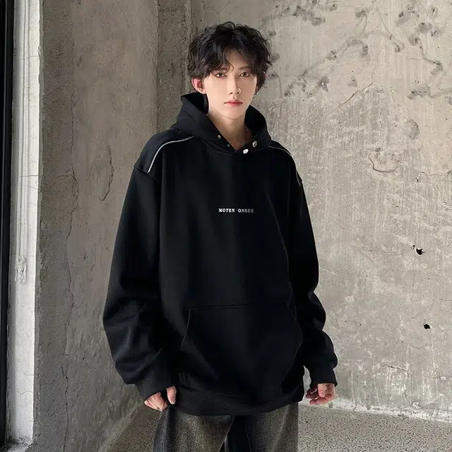 木木兔 经典潮牌美式高街长袖男生秋冬潮流穿搭冬天轻奢百搭冬季衣服国潮宽松简约时尚连帽上衣卫衣 男女同款