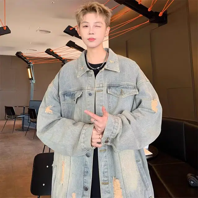 木木兔 美式高街重磅男士长袖外穿秋冬穿搭秋天休闲轻奢潮流百搭时尚衣服秋季国潮宽松外套夹克 男款