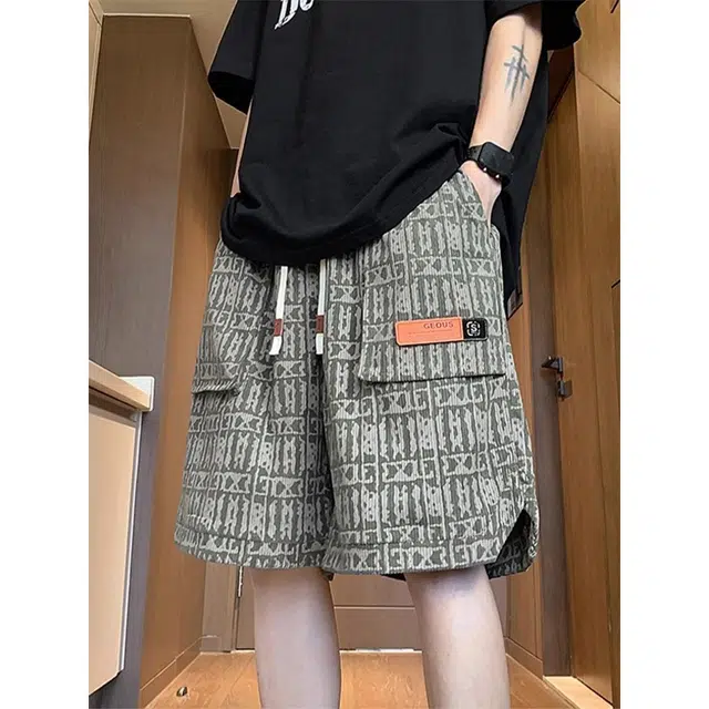 木木兔 美式男士短裤夏季潮流百搭男生裤子简约休闲夏天工装裤 男款