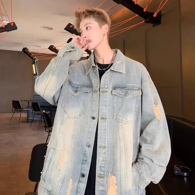 木木兔 美式高街重磅男士长袖外穿秋冬穿搭秋天休闲轻奢潮流百搭时尚衣服秋季国潮宽松外套夹克 男款