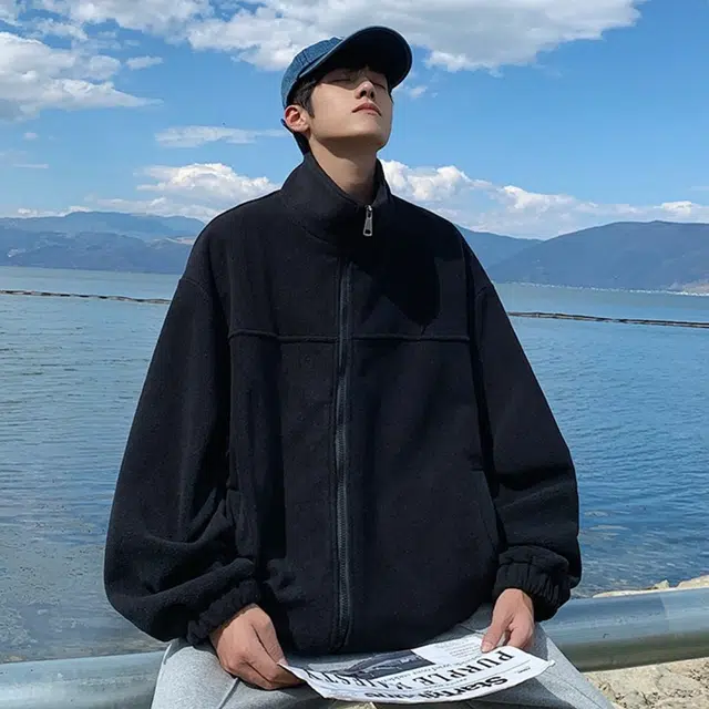 木木兔 美式高街重磅男士长袖外穿冬季休闲穿搭轻奢潮流百搭秋冬衣服冬天国潮宽松防风潮牌时尚外套夹克 男女同款