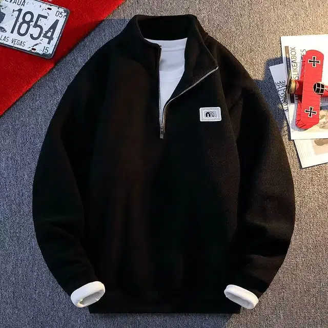 木木兔 美式高街重磅外套长袖男生秋冬潮流穿搭简约男款冬天时尚轻奢百搭冬季衣服国潮宽松针织衫上衣卫衣 男女同款